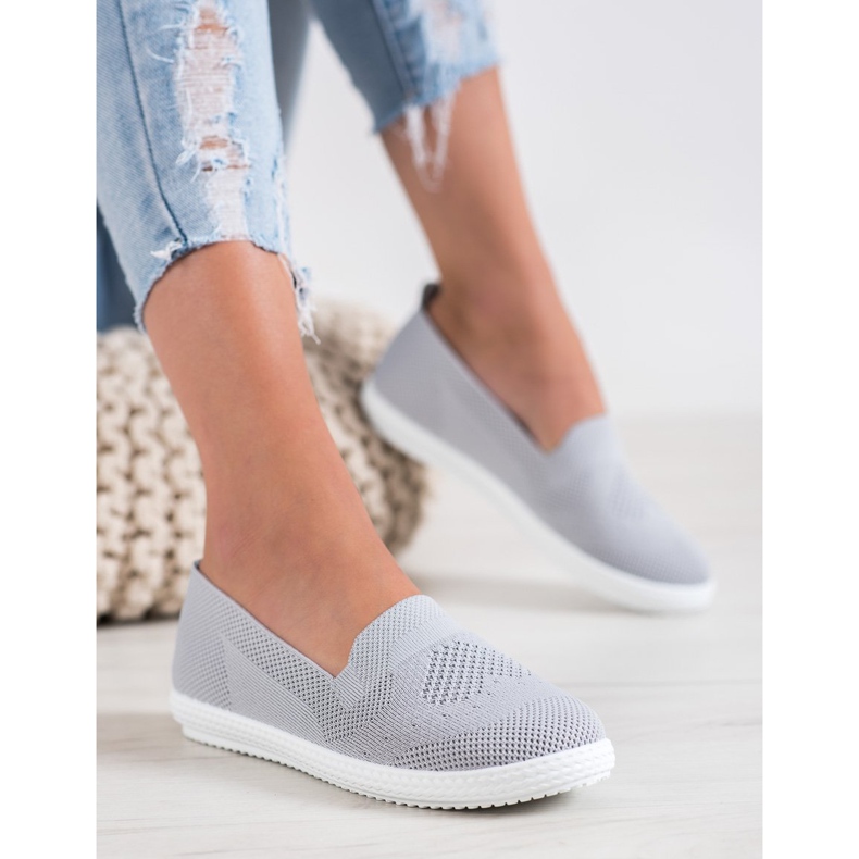 Via Giulia  Grå openwork sneakers 2