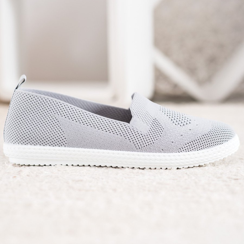 Via Giulia  Grå openwork sneakers 1