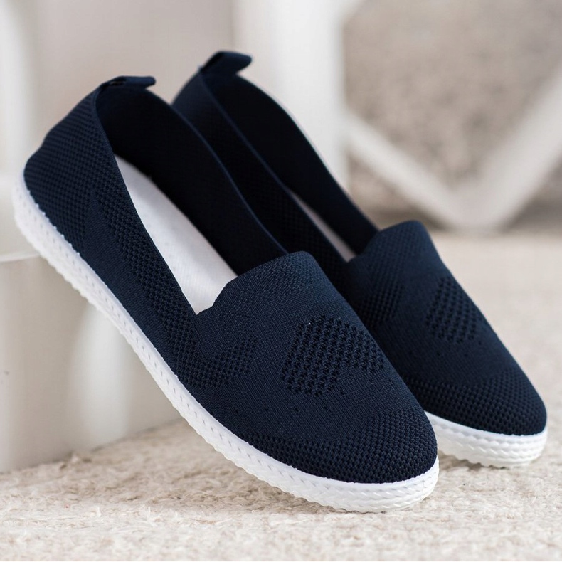 Via Giulia  Marineblå openwork sneakers 2