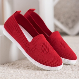 Via Giulia  Røde openwork sneakers 1