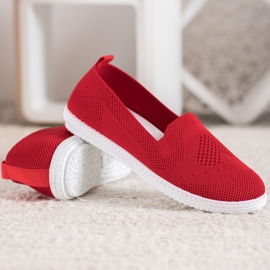 Via Giulia  Røde openwork sneakers 2