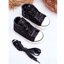 FRROCK Børnesneakers Shiny High Black Ally sort 2