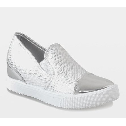 Sølv kile sneakers DD437-2 grå 1