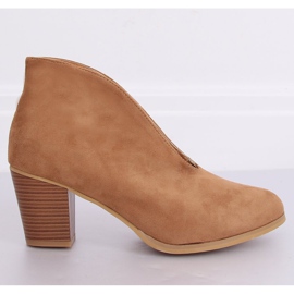 Overgangsstøvler med slids kamel NS128P Camel brun 1