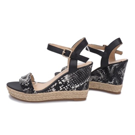Sorte kile sandaler espadriller 181 1