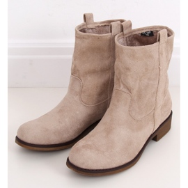 Kvinders beige ruskind ST-18P Beige støvler brun 2