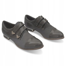 Jazzówki Brogues Med Velcro 1809 Grå 1