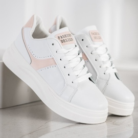 SHELOVET Fashion Design Sneakers hvid 5