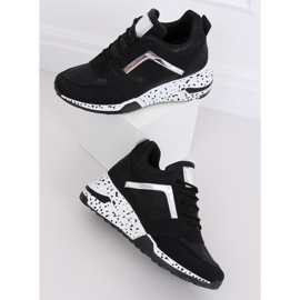 Sorte sorte sportssko C131 Negro 2