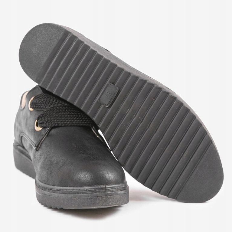Sorte sneakers på kilen H-18 2