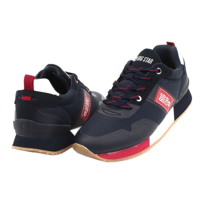 Sportssko Big Star GG174182 Marine hvid rød marineblå 3