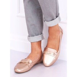 9F176 Champagne Metallic Moccasins lyserød 2