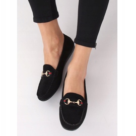 Sorte kvinders loafers CH-1M16 Sort 2