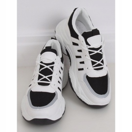 Kvinders sportssko hvid og sort BH-001 Sort 1
