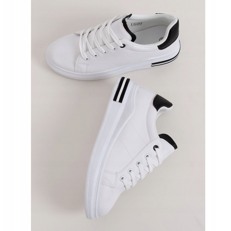 Hvide damesneakers LG20 HVID / SORT 1