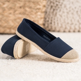 Trendy marineblå Espadrilles 1