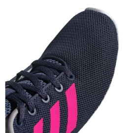 Adidas Lite Racer Cln Jr BB7045 sko marineblå lyserød 1
