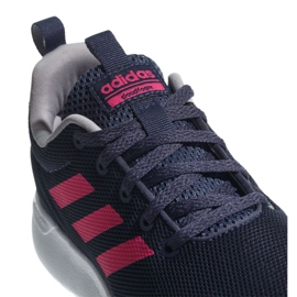 Adidas Lite Racer Cln Jr BB7045 sko marineblå lyserød 2