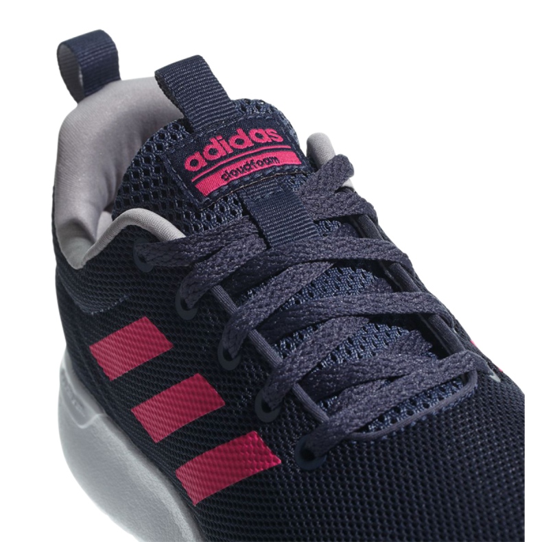 Adidas Lite Racer Cln Jr BB7045 sko marineblå lyserød 2