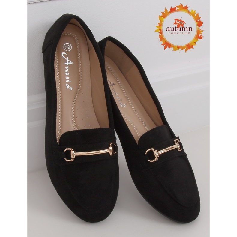 Sorte kvinders loafers 88-385 Sort 1