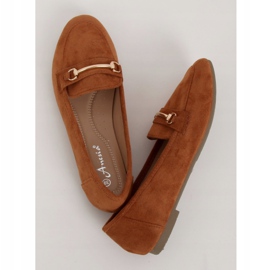 Kvinders loafers camel 88-385 Camel brun 1