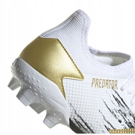 Adidas Predator 20.3 L Fg M FW9197 fodboldstøvler hvid hvidt guld 3