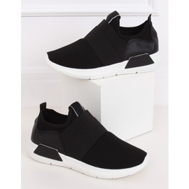 Sort 7786-Y Sorte sportssko 1