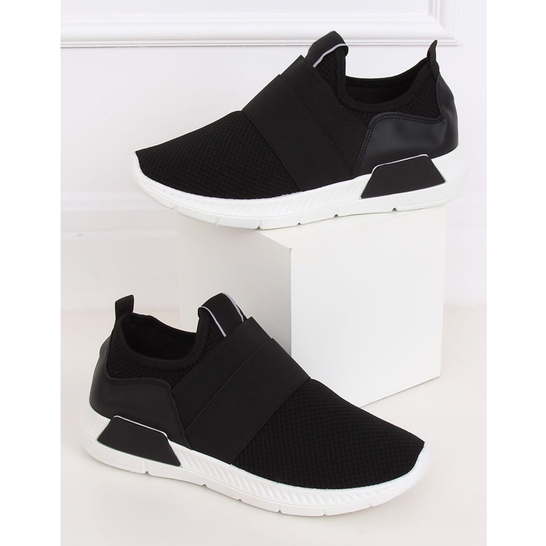 Sort 7786-Y Sorte sportssko 1