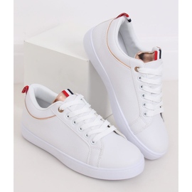 Hvide damesneakers B0-501 WHITE / CHAMPAGNE 2