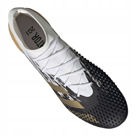 Adidas Predator 20.1 Fg M FW9186 fodboldstøvler hvid sort, hvid, sort, guld 4