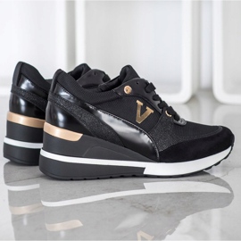 Vinceza Vincez Wedge Sneakers sort 2