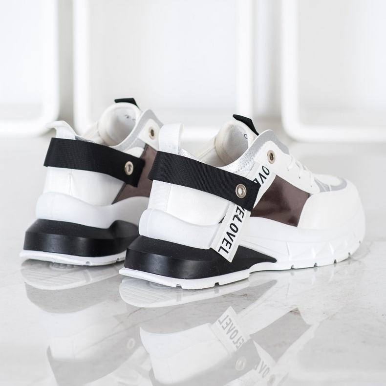 Marquiz Stilfulde sneakers hvid sort 1