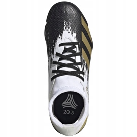 Adidas Predator 20.3 Tf Jr FW9220 fodboldstøvler hvid grå 1