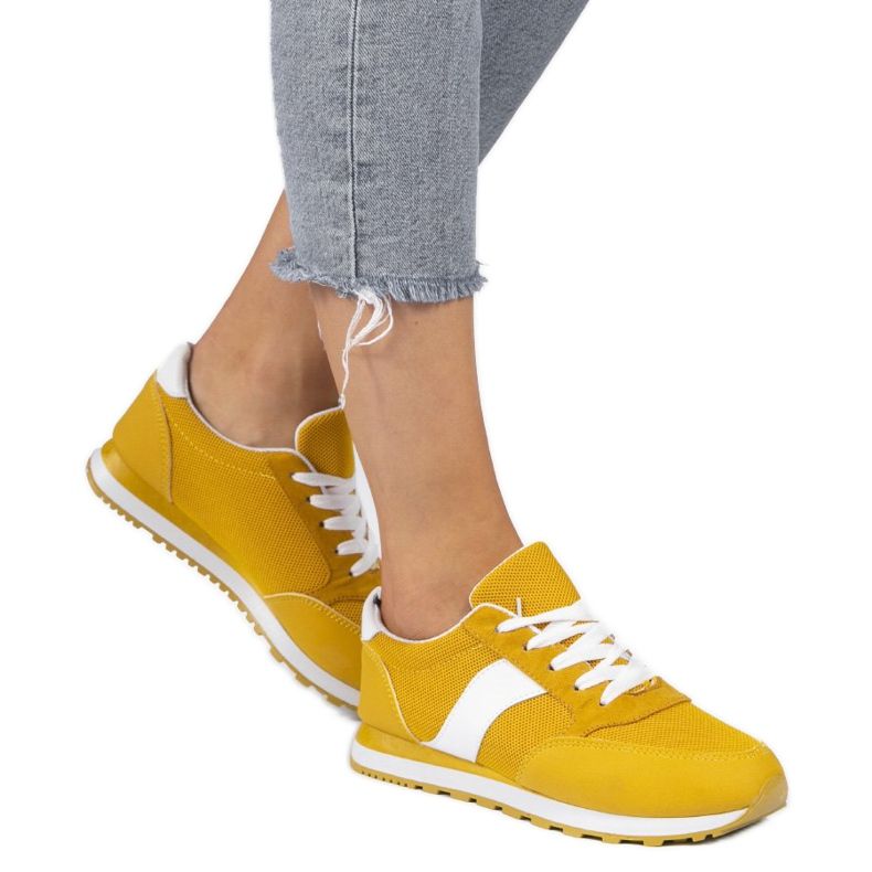 Gule sportssko 3149 hvid 1