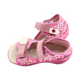 Befado børnesko pu 065P143 beige lyserød 5