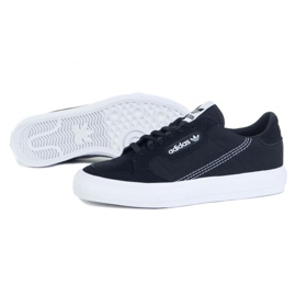 Adidas Continental Vulc Jr EF9451 sko sort 1
