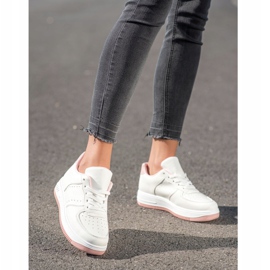 SHELOVET Sneakers på platformen hvid 1