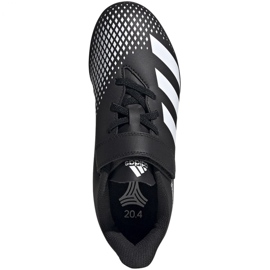 Adidas Predator 20.4 H&amp;L Tf Jr FW9225 fodboldstøvler hvid sort 1