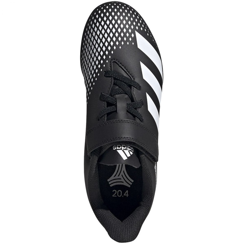 Adidas Predator 20.4 H&amp;L Tf Jr FW9225 fodboldstøvler hvid sort 1