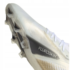 Adidas X Ghosted.1 Fg Jr EG8181 fodboldstøvler hvid sort, hvid, guld 3