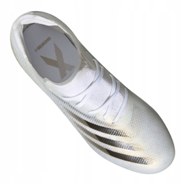 Adidas X Ghosted.1 Fg Jr EG8181 fodboldstøvler hvid sort, hvid, guld 4