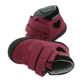 Velcro sko hjerte Mazurek 1341 klar / sort rød 4