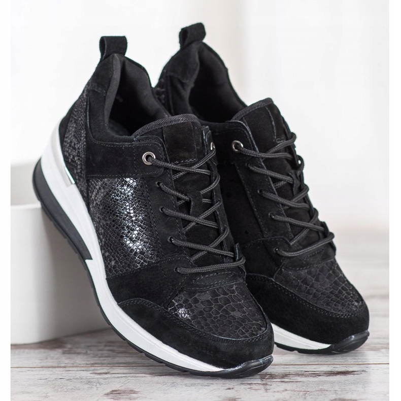 Filippo Sort læder sneakers 1