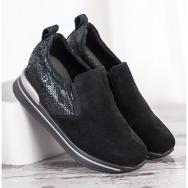 Filippo Læder-slip-on sko sort 2