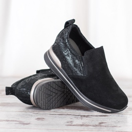 Filippo Læder-slip-on sko sort 1