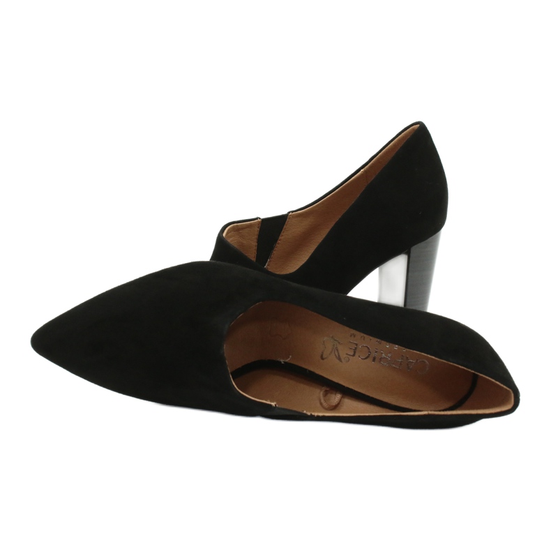 Caprice 24402 sort ruskind damesko 4
