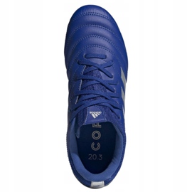 Adidas Copa 20.3 Fg Jr EH1810 fodboldstøvler hvid blå 1