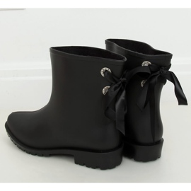 Sort DC12 Sort galoshes til kvinder med sløjfe 2