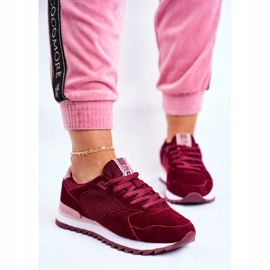 Kvinders sportssko Sneakers Big Star Burgundy GG274522 rød 2
