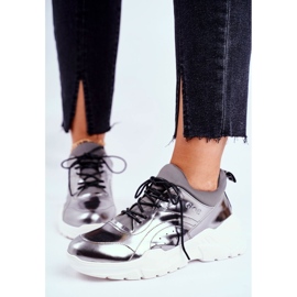 Kvinders sneakers Goe Leather Pewter GG2N3040 sort 1